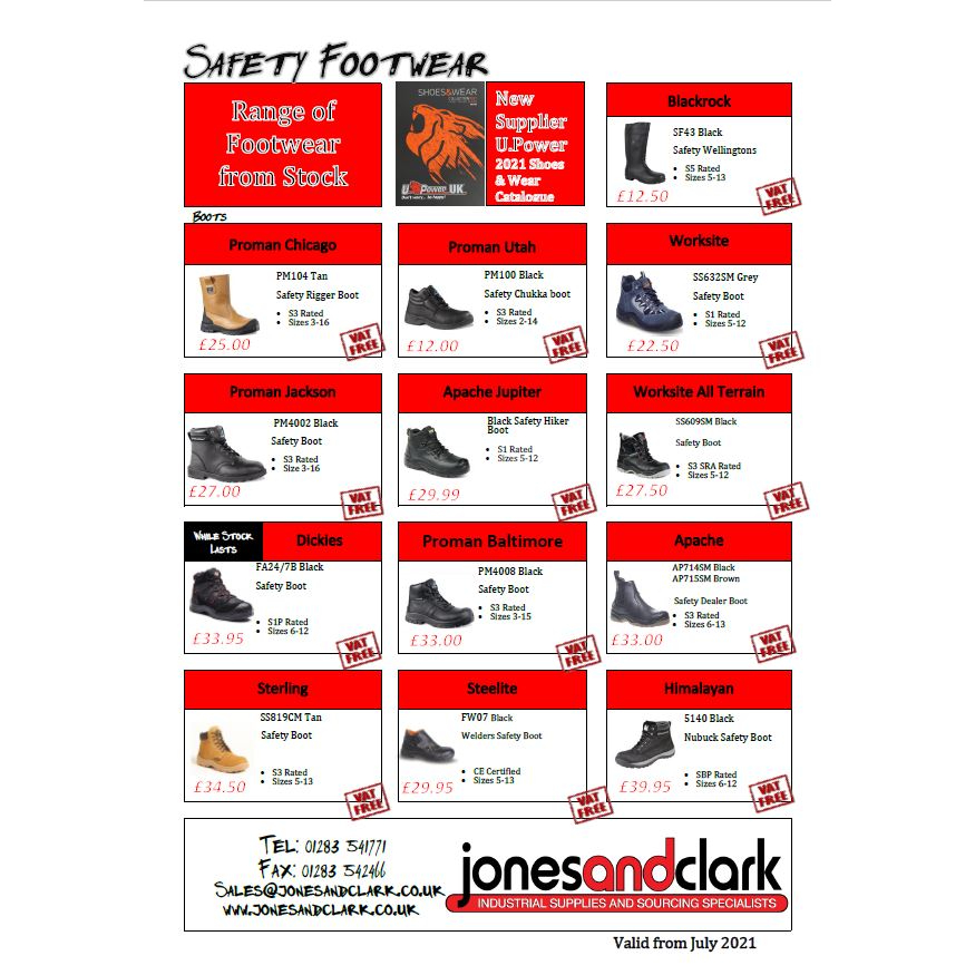 J&C Safety Footwear Range 2026